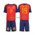 Camisola Espanha Lamine Yamal 19 Criança Equipamento Primeiro Copa do Mundo 2026 Manga Curta